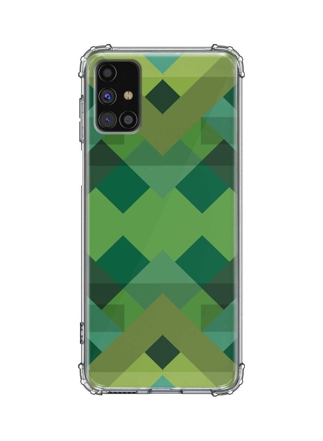 Geometric Reflections Protective Case Cover For Samsung Galaxy M31s Multicolour