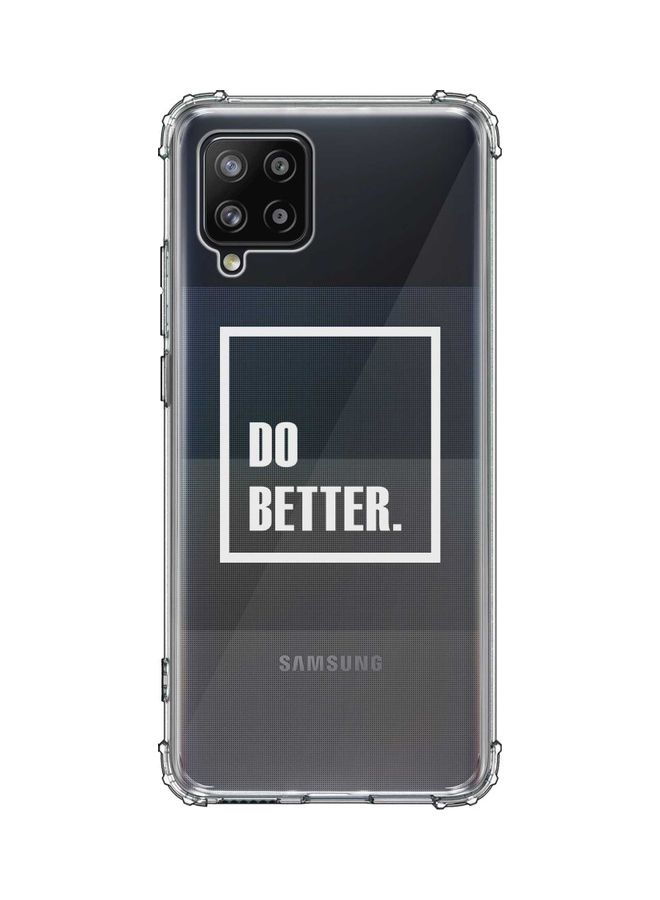 Stylizedd Protective Case Cover for Samsung Galaxy A42 5G Clear/White