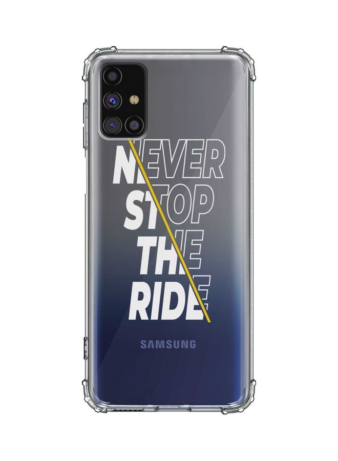 Stylizedd Protective Case Cover for Samsung Galaxy M31s Transparent/White