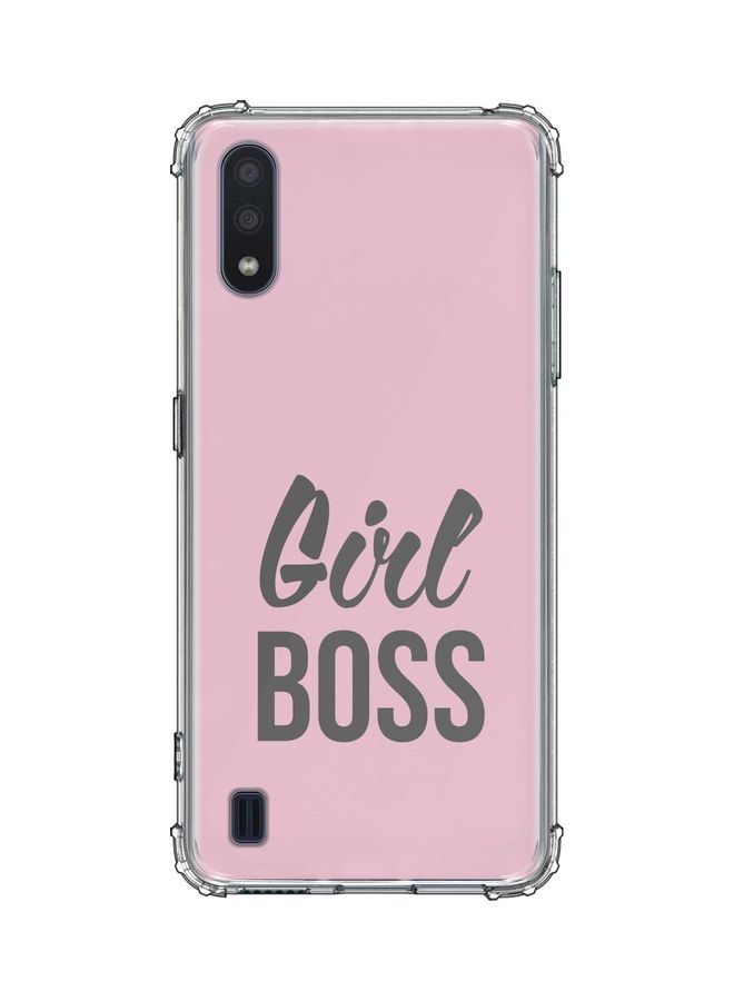 Stylizedd Protective Case Cover For Samsung Galaxy M01 Pink/Grey