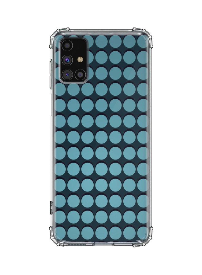 Stylizedd Dots Printed Protective Case Cover for Samsung Galaxy M51 Blue