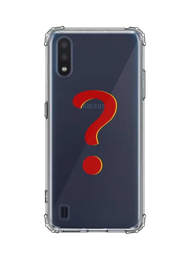 Stylizedd Protective Case Cover for Samsung Galaxy M01 Clear/Red