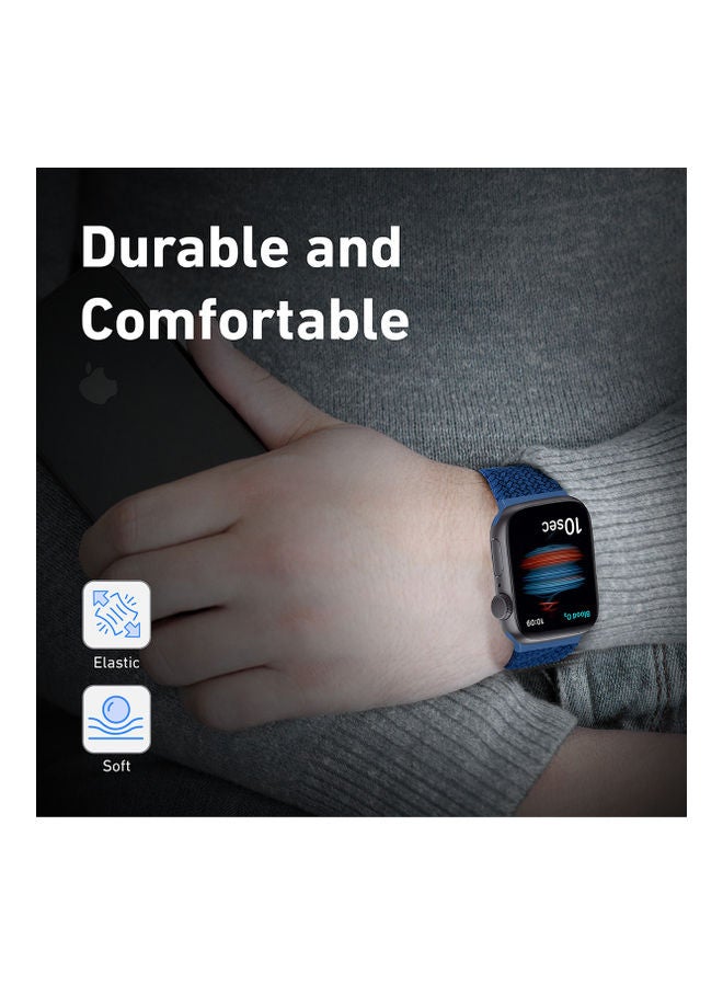 Replacement Band For Apple Watch 1/2/3/4/5/6/SE 38mm/40mm Blue