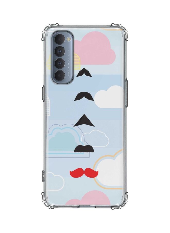 Classic Clear Series Another Level Of Tash Printed Soft TPU Thin Flexible Shockproof Protective Case Cover For oppo Reno 4 Pro 4G Multicolour