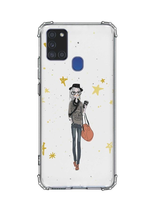 Fashionista Protective Case Cover For Samsung Galaxy A21s Multicolour