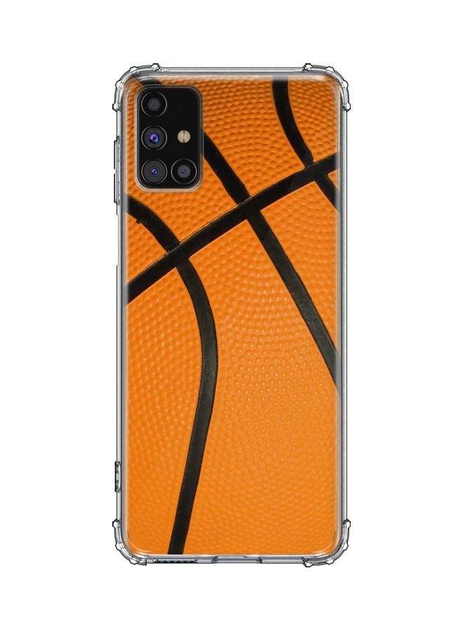 Stylizedd Protective Case Cover for Samsung Galaxy M31 S Orange/Black