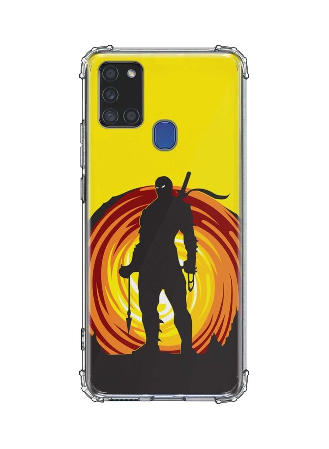 ستايلايزد غطاء حماية بطبعة نينجا تايفون لهاتف سامسونج جالاكسي A21S متعدد الألوان