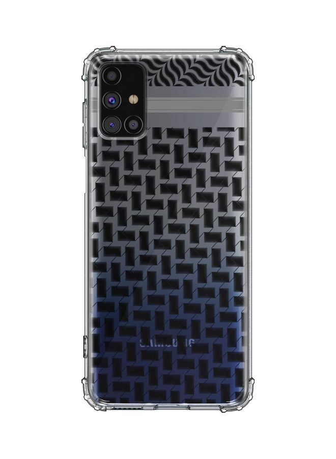 Stylizedd Protective Case Cover for Samsung Galaxy M51 Clear/Black