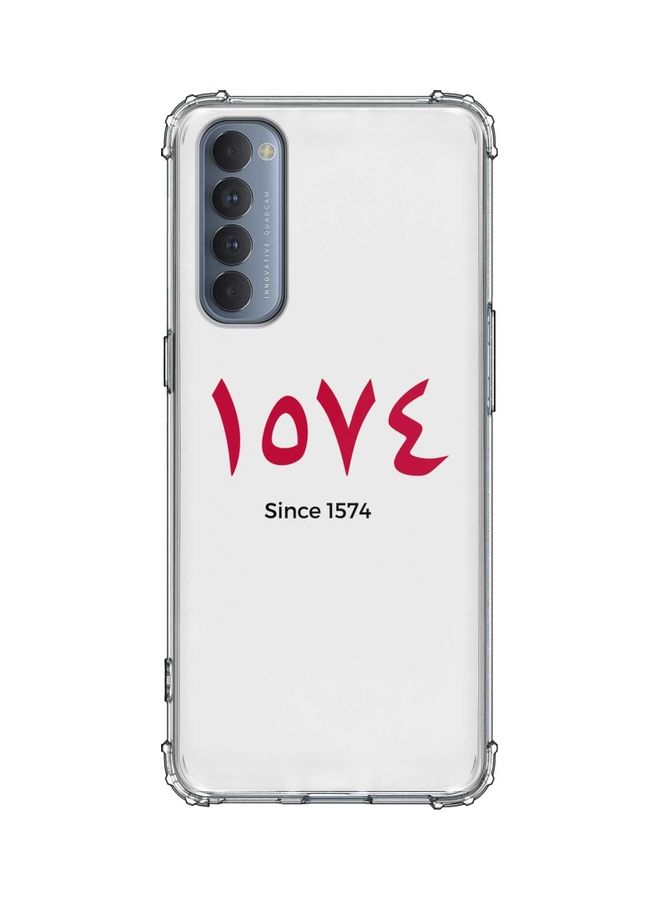 LOVE Since 1574 Protective Case Cover For Oppo Reno4 Pro 4G Multicolour