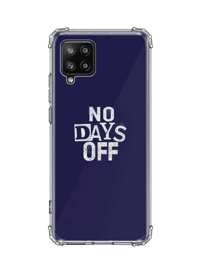 Stylizedd No Days Off Protective Case Cover For Samsung Galaxy A42 5G Clear/White