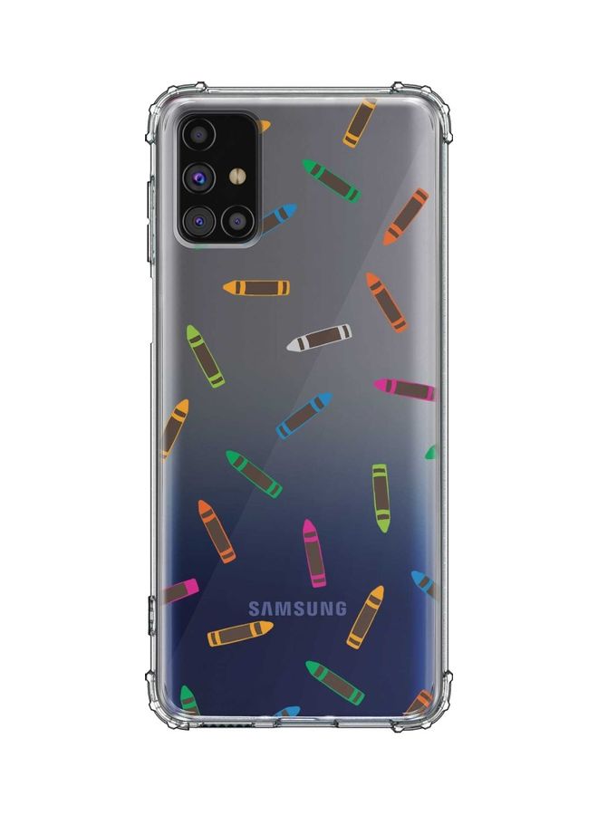 Protective Case Cover for Samsung Galaxy M51 - Crayon Pary Multicolour