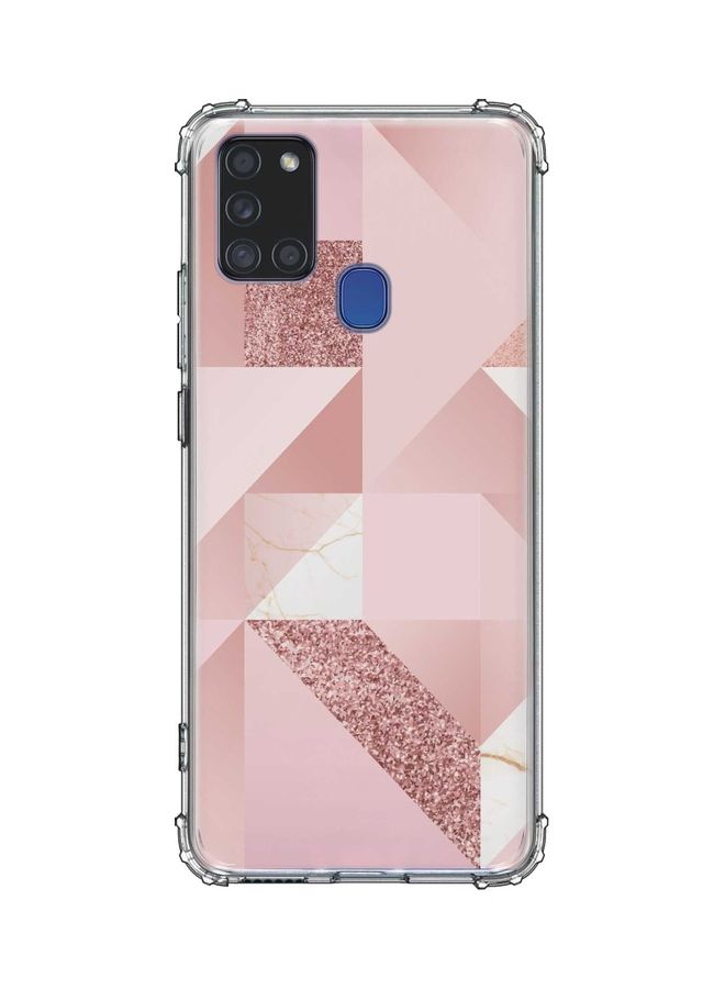 Stylizedd Marble Geometric Protective Case Cover For Samsung Galaxy A21s Multicolour 