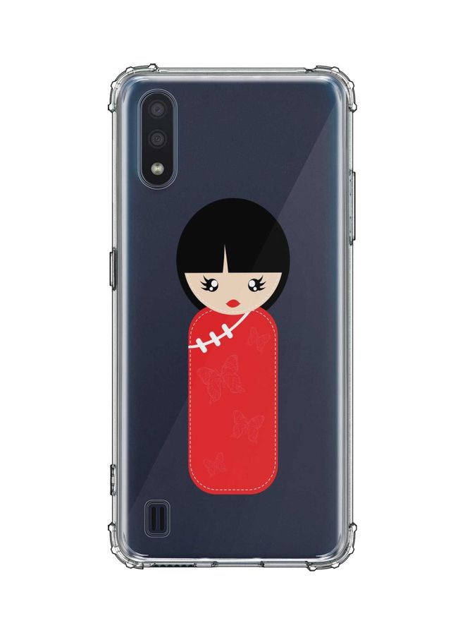 ستايلايزد غطاء حماية كلاسيك كلير لهاتف سامسونج جالاكسي M01 الدمية الصينية