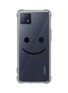 ستايلايزد غطاء حماية لهاتف أوبو A73 5G / A72 5G شفاف/ أسود 