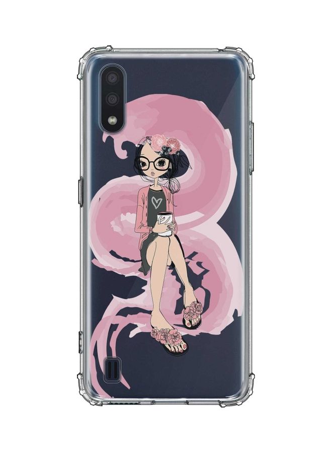 Protective Case Cover for Samsung Galaxy M01 - Nerdy Cute Multicolour