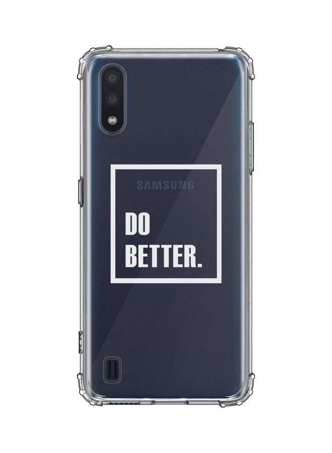 Stylizedd Do Better Protective Clear Case Cover For Samsung Galaxy M01 Multicolour