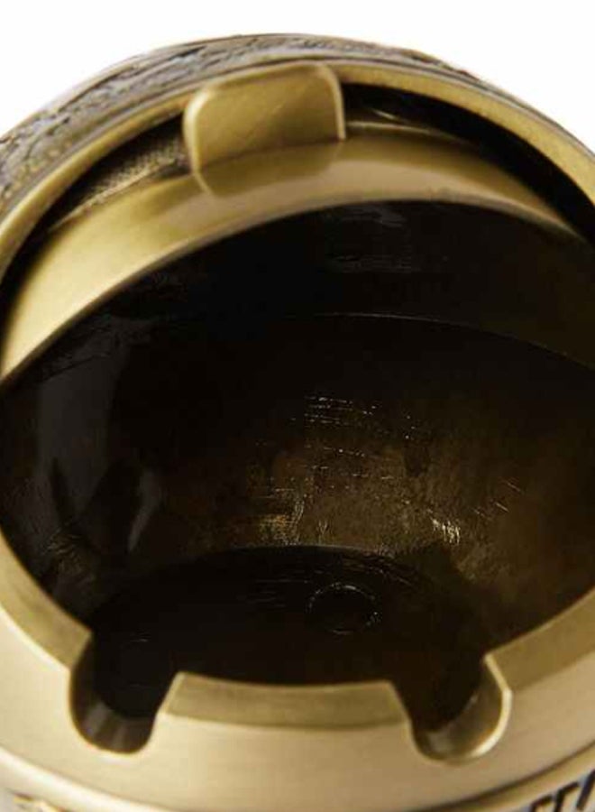 Al Jaber Decorative Abu Dhabi Round Shaped Ashtray Gold - Image 4