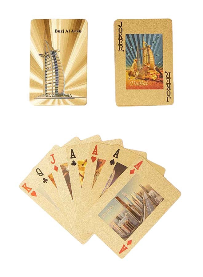 Al Jaber Gold Plated Playing Card Game With Box - Image 2