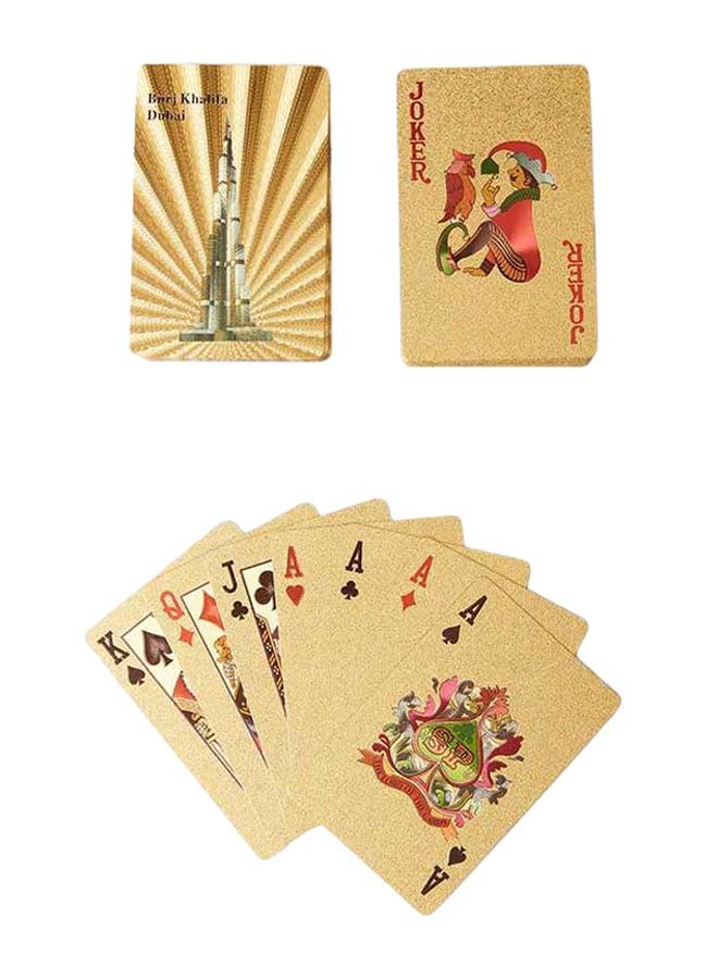Al Jaber Gold Plated Playing Card Game With Box - Image 2
