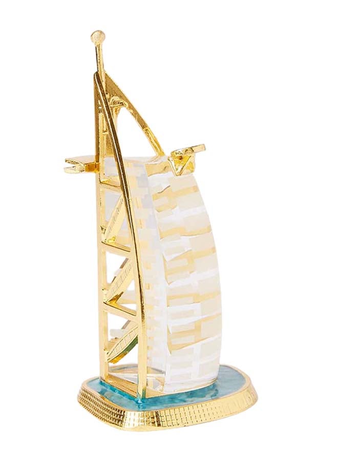 Al Jaber Decorative Burj AL Arab Miniature Gold/White - Image 2