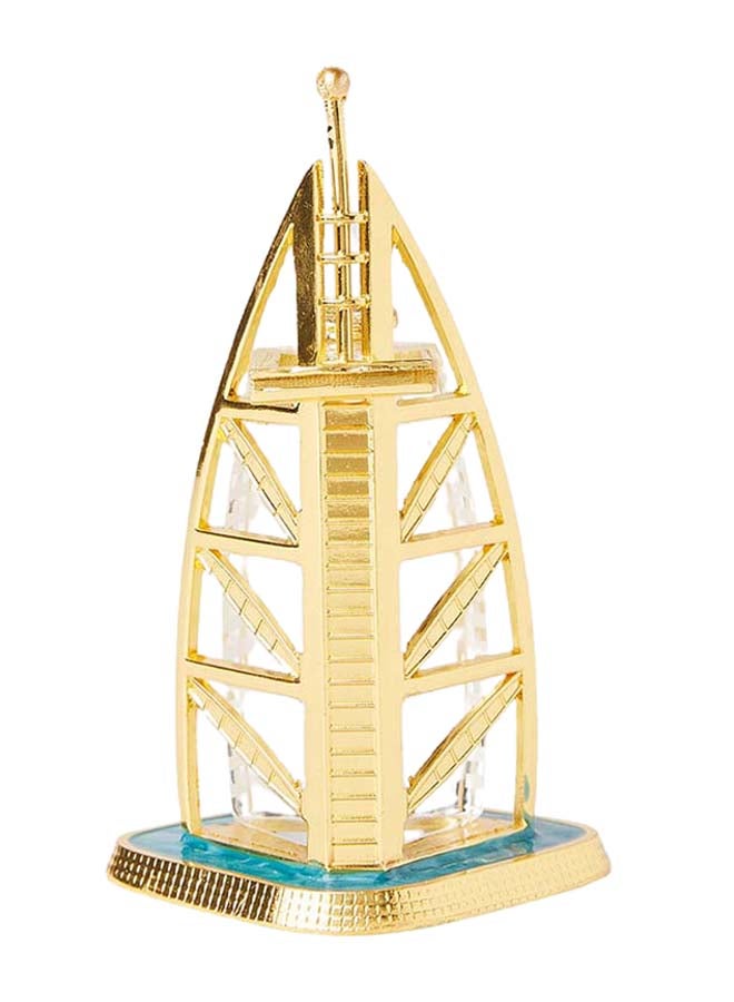 Al Jaber Decorative Burj AL Arab Miniature Gold/White - Image 3