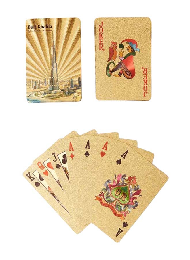 Al Jaber Gold Plated Playing Card Game With Box - Image 2