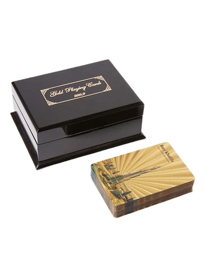 Al Jaber Gold Plated Playing Card Game With Box - Image 1