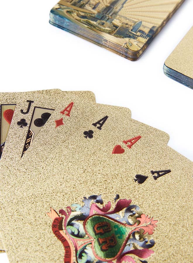 Al Jaber Gold Plated Playing Card Game With Box - Image 4