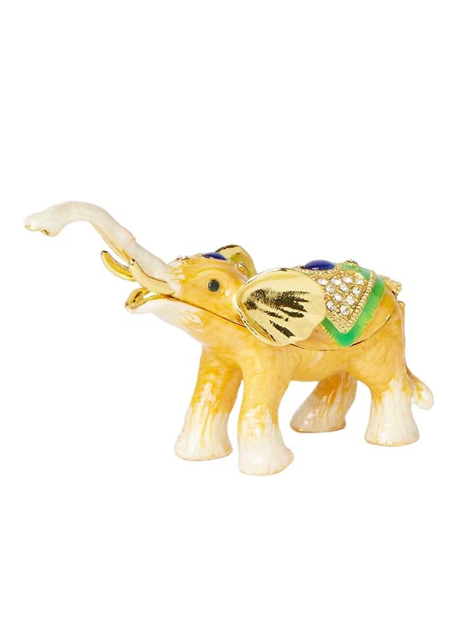 آل جابر صندوق مجوهرات للزينة بتصميم فيل مع صغيره - Image 2
