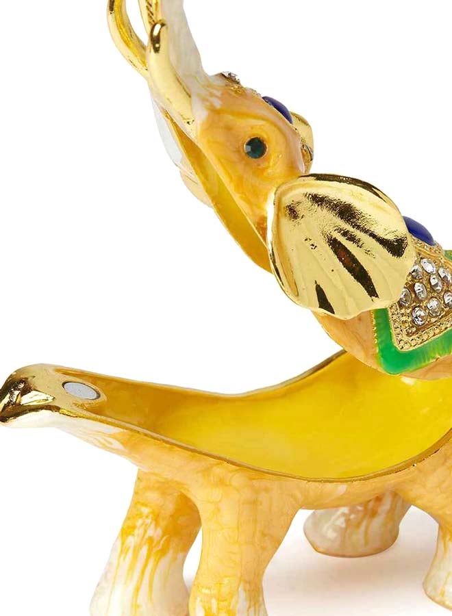 آل جابر صندوق مجوهرات للزينة بتصميم فيل مع صغيره - Image 4