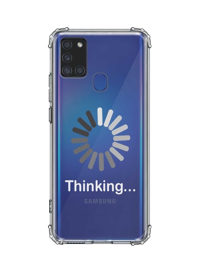 Stylizedd Protective Case Cover For Samsung Galaxy A21s Clear/White/Grey