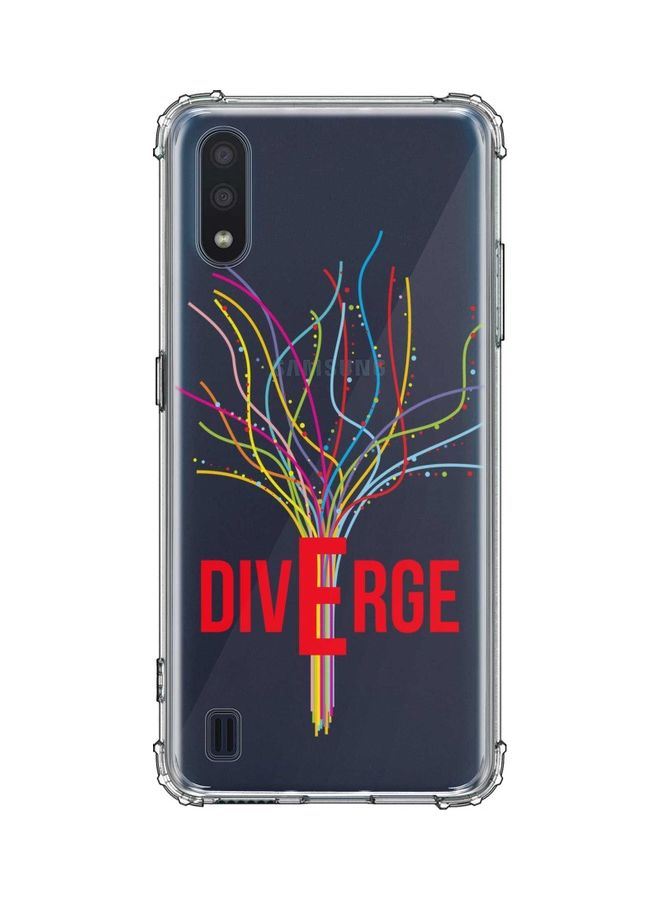 ستايلايزد غطاء حماية من سلسلة كلاسيك كلير لهاتف سامسونج جالاكسي M01 دايفيرج (باللون الأبيض)