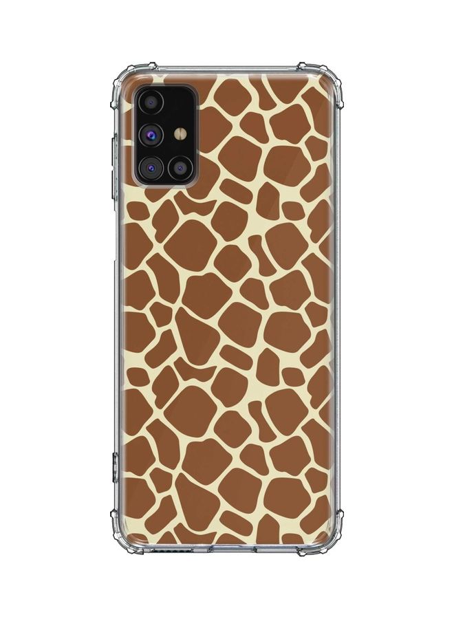 Somali Giraffe Skin Print Protective Case Cover For Samsung Galaxy M31s Multicolour