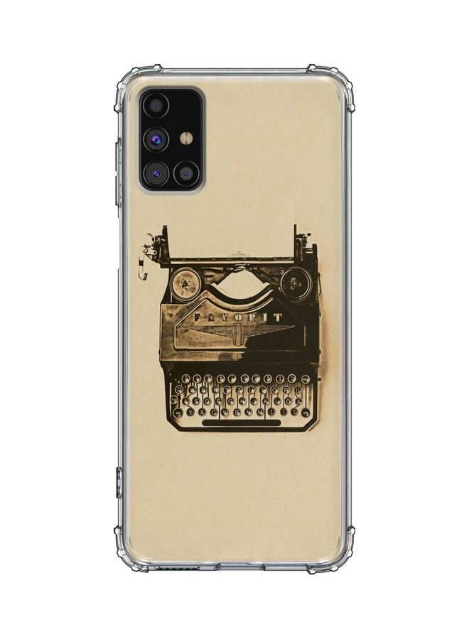 Stylizedd Typewriter Protective Case Cover For Samsung Galaxy M31s Multicolour
