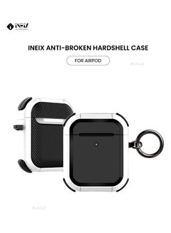 Protective Case Cover For Apple AirPods White/Black