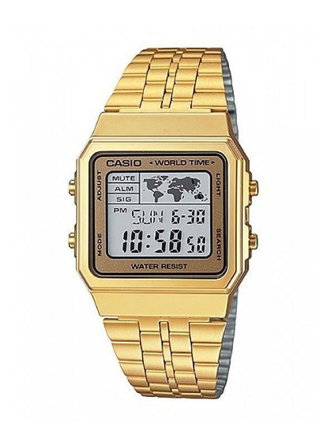 كاسيو ساعة كوارتز رقمية من الستانلس ستيل A500WGA-9D للرجال - Image 1