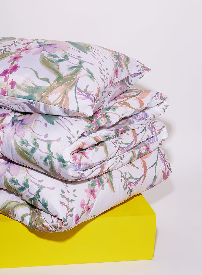 Amal - Comforter Set King Size All Season Everyday Use Bedding Set Extra Soft Microfiber 3 Pieces 1 Comforter 2 Pillow Covers  Light Pink Polyester Light Pink - Image 1
