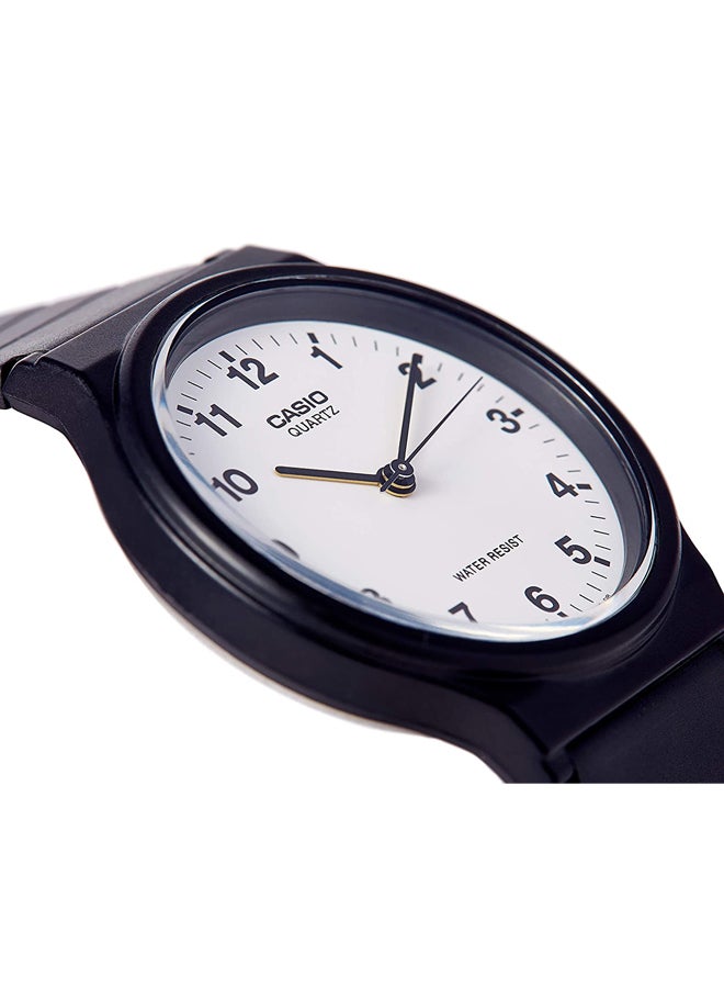 كاسيو ساعة يد بعقارب وسوار من السيليكون طراز MQ-24-7EUL - قياس 30 مم - لون أسود للرجال - Image 5