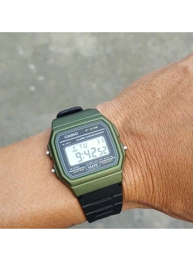 CASIO - Men's Water Resistant Digital Watch F-91WM-3AEF - 35 mm - Black - Image 1