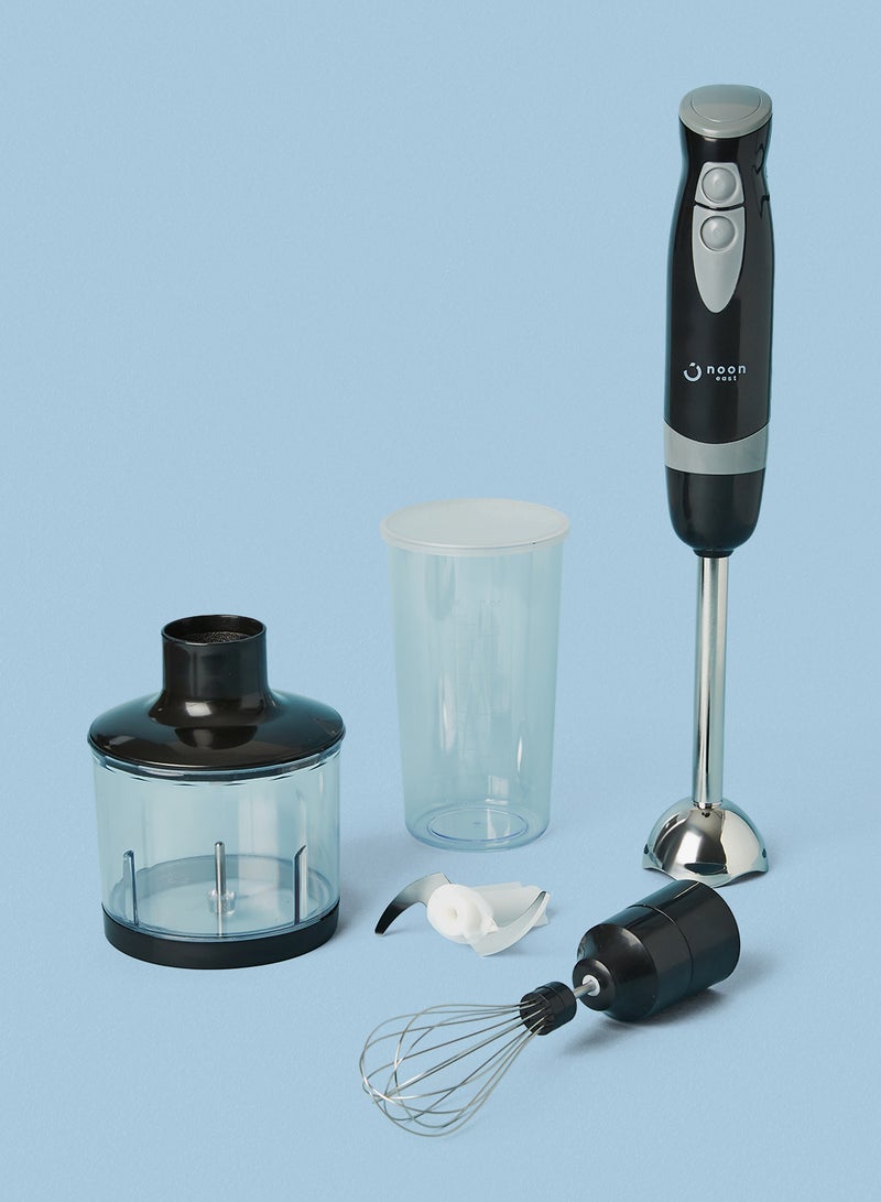 Noon East - Hand Blender And Mixer - 5 Piece 2 Speed 250 W- Working As Food Processor- Black J-1049-250 Black - Image 1
