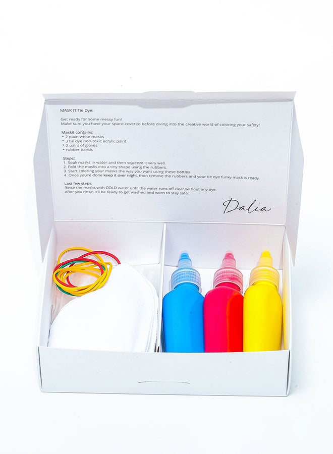 Tie Dye Face Mask Kit Multicolour  - Image 2