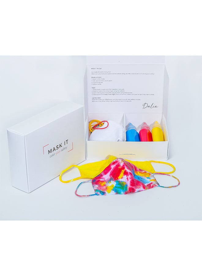 Tie Dye Face Mask Kit Multicolour  - Image 4