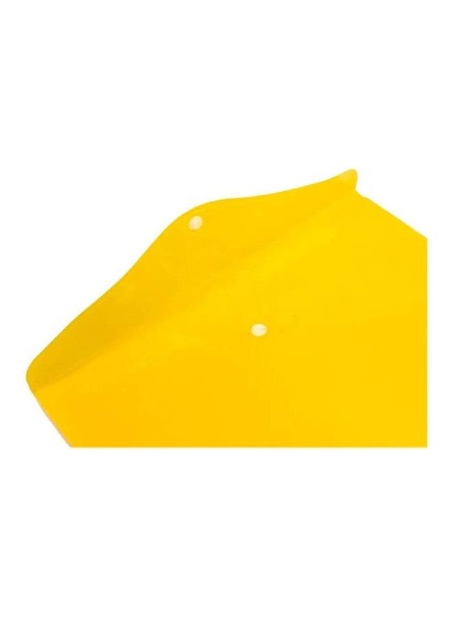 12-Piece A4 File Envelope with Snap Button Closure Yellow - Image 2