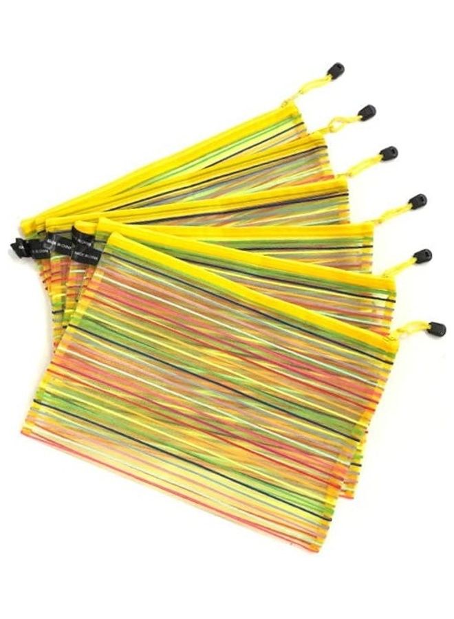 12-Piece Zipper Bag For Office School Supplies Multicolour - Image 3