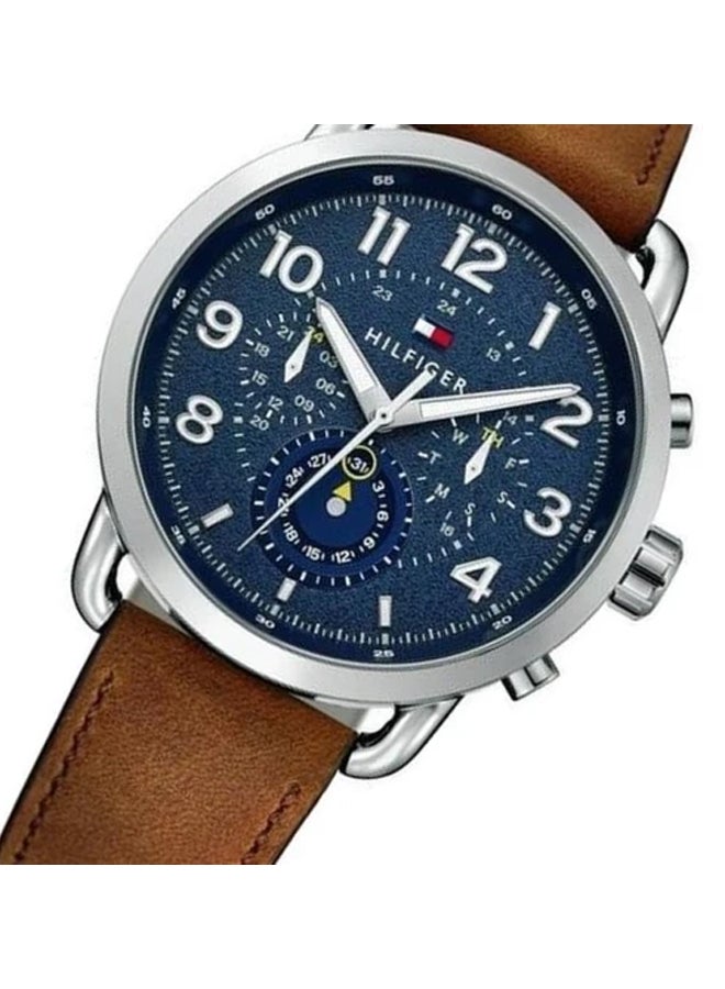 TOMMY HILFIGER Men's Water Resistant Leather Analog Watch 1791424  - Image 5