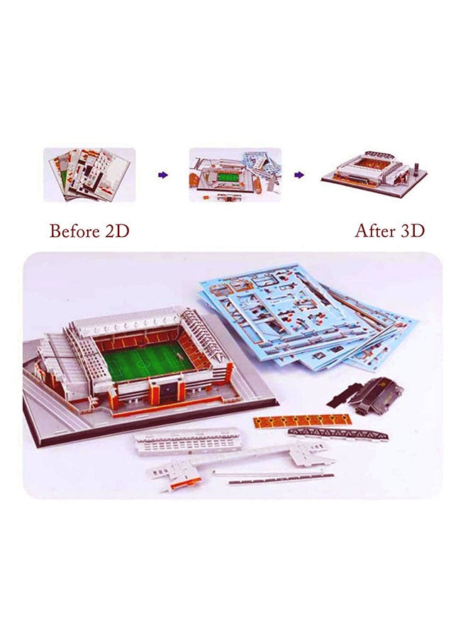 3D PUZZLE - Z-B187 Football Stadium 3D Building Set Liverpool Anfield 5+ Years - Image 1