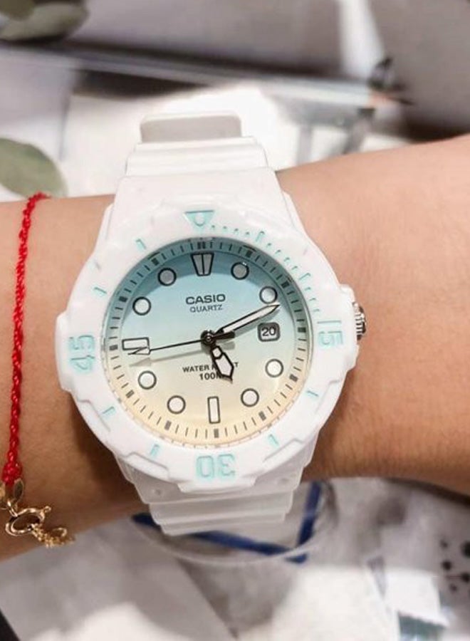 CASIO - Women's Youth Water Resistant Analog Watch LRW-200H-2E2 - 39 mm - White - Image 1