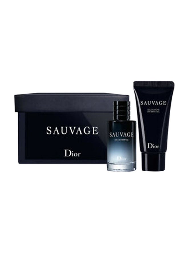 Dior - 2-Piece Sauvage Gift Set Mini EDP 10, Shower Gel 20ml - Image 1
