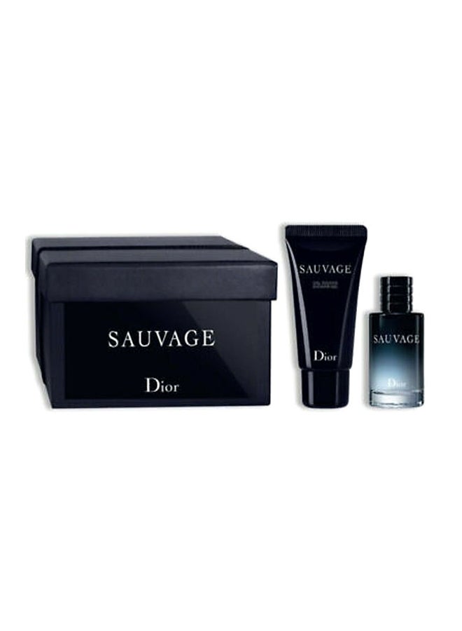 Dior - 2-Piece Sauvage Gift Set Mini EDP 10, Shower Gel 20ml - Image 1
