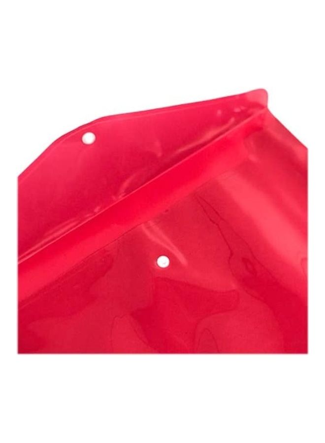 12-Piece A4 File Envelope with Snap Button Closure Red - Image 2